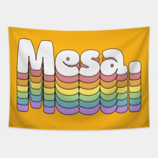 Mesa // Retro Typography Design Tapestry