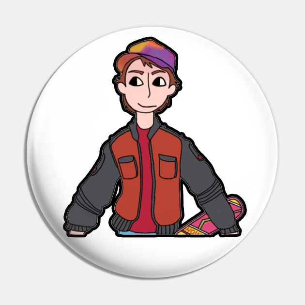 Marty McFly Pin by TheFortWildernessPodcast