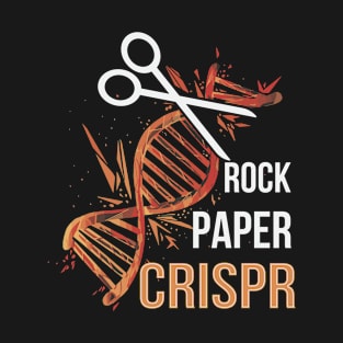 Rock - paper - crispr Pun for a Crispr genetic engineer T-Shirt
