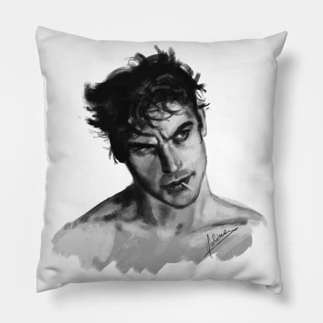 Antoni Porowski portrait Pillow by Hoshimem