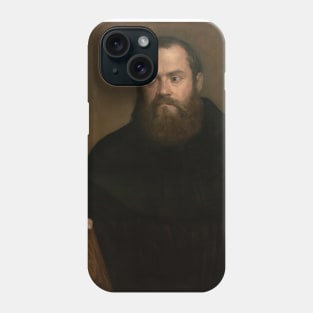 A Monk with a Book by Titian Phone Case