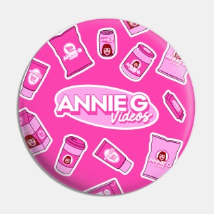 Anniegvideos Mini Collage Bright Pink Pin