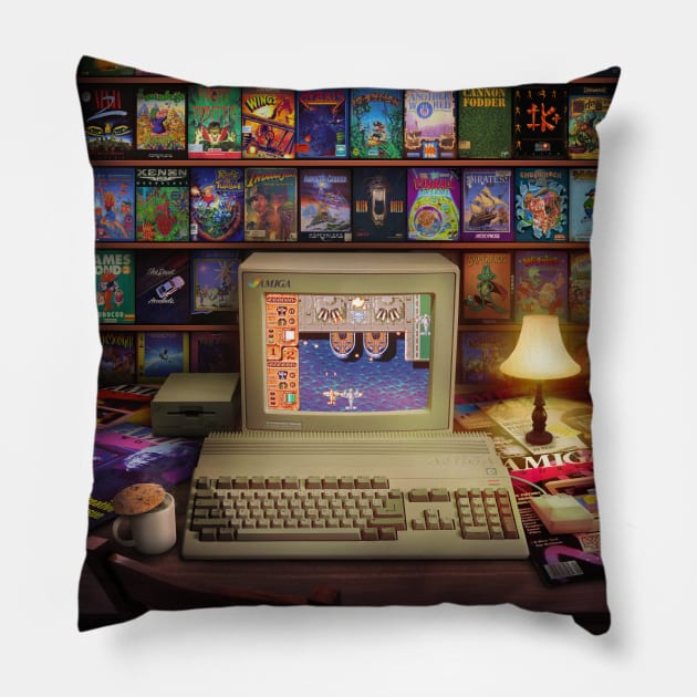 Amiga 500 - Banshee Pillow by Rachid Lotf