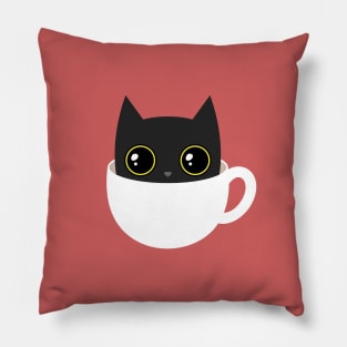 Coffee cat Pillow