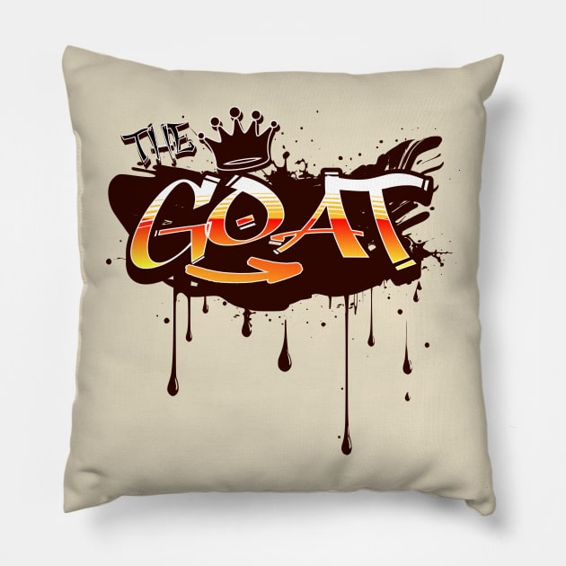 The G.O.A.T Pillow by Richardramirez82