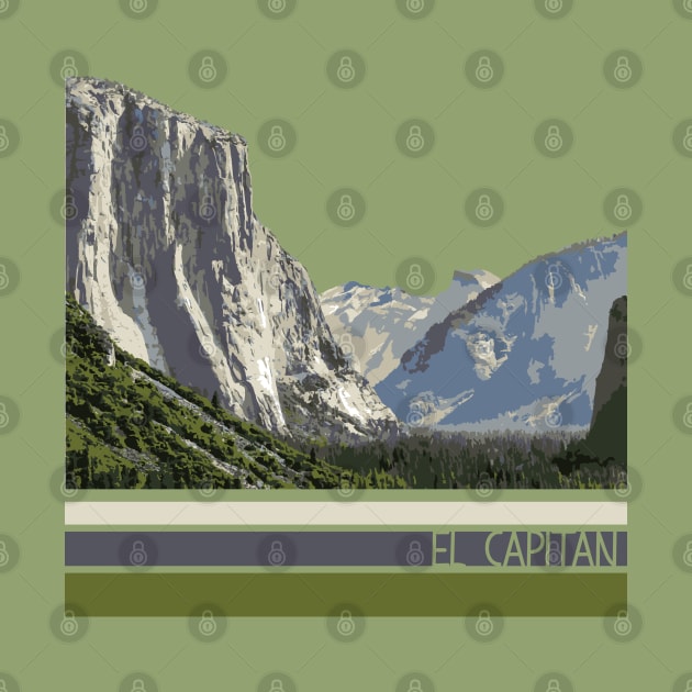 El Capitan mountain illustration by High Altitude