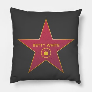 betty white hollywood star Pillow