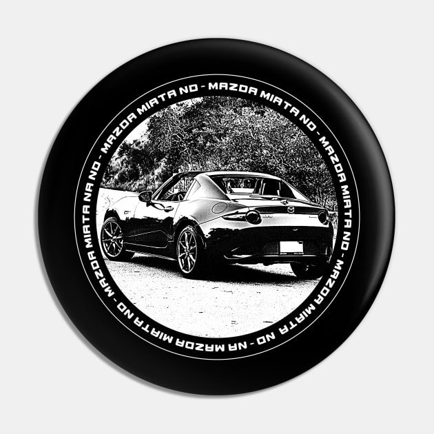 Mazda Miata MX-5 ND Black 'N White 4 (Black Version) Pin by Cero