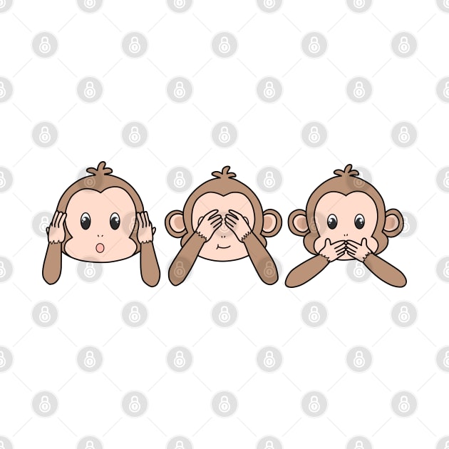 Three wise monkeys by Tsukirei0_0