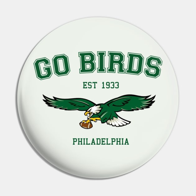 Go Birds Vintage Pin by Curious Sausage