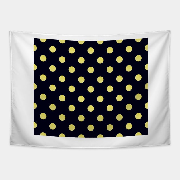 Yellow dots Tapestry by timegraf