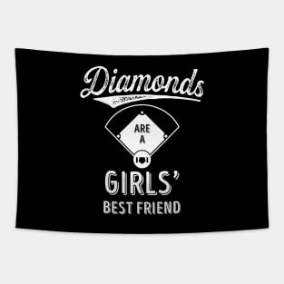 'Diamonds Are A Girls Best Friend' Awesome Sport Tapestry