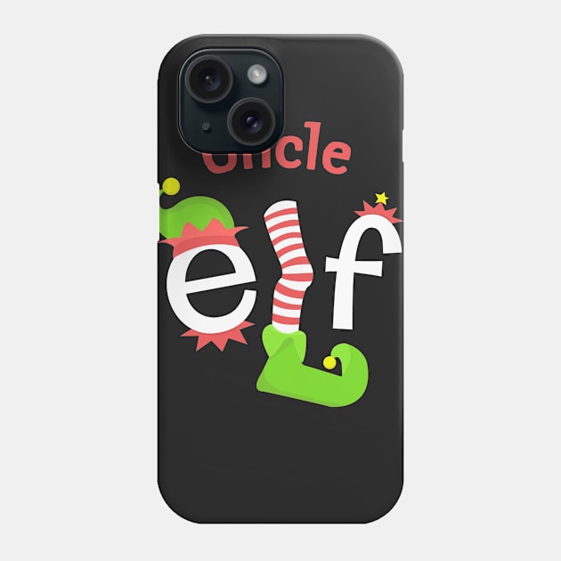 Uncle Elf Matching Family Christmas Tee Phone Case by SolarFlare