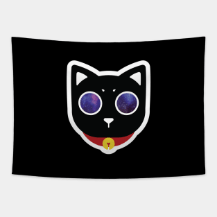 Black Cat - Starry Eyes Tapestry