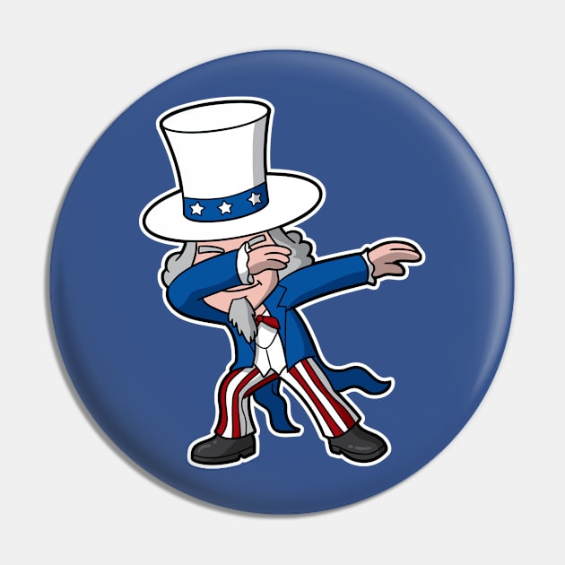 Uncle Sam 4th of July Parade Independence Day Party Celebration Pin by E