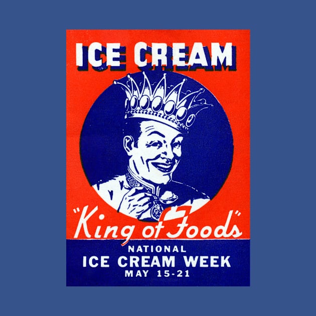 1940 Ice Cream King of Foods by historicimage