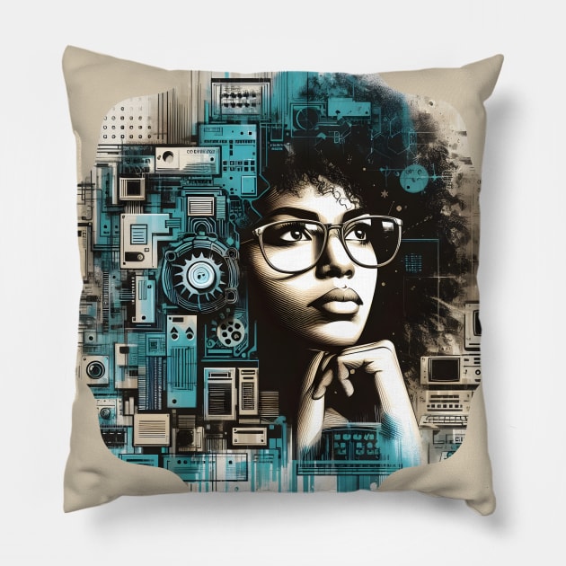 Tech Goddess Pillow by Annabelhut