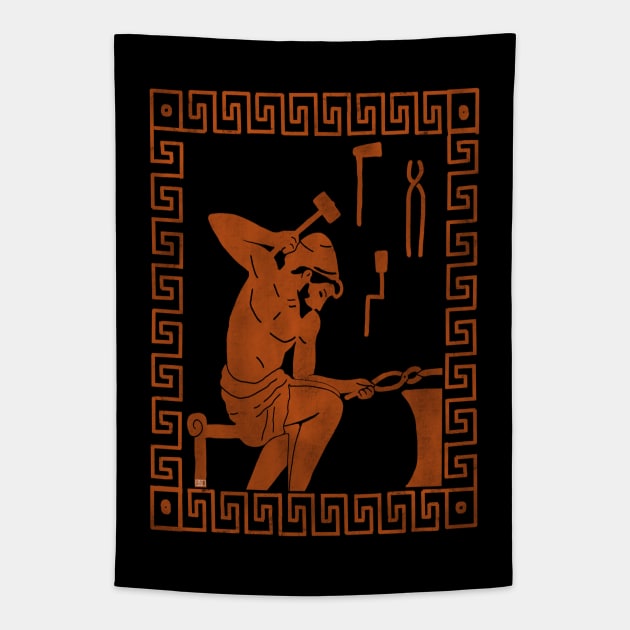 Hephaestus Tapestry by hearthfiredraws