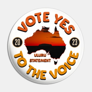 Vote YES to Indigenous Voice to Parliament Australia Pin