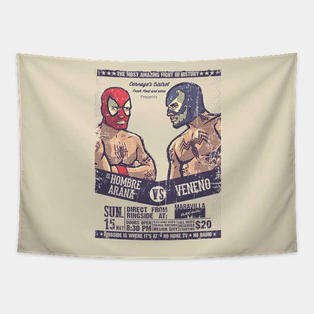 Super Luchadores -3 Tapestry by spike00