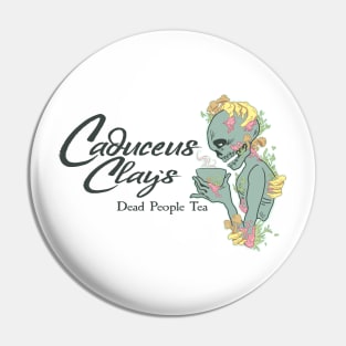 Caduceus Clay's Dead People Tea Pin