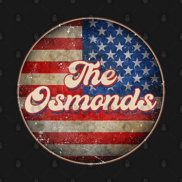 American Flag Personalized Osmonds Proud Name Birthday by BilodeauBlue
