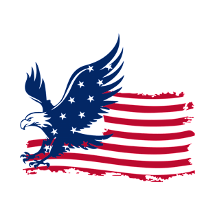 American Flag Patriotic Eagle USA 4th of July Shirts for Men T-Shirt