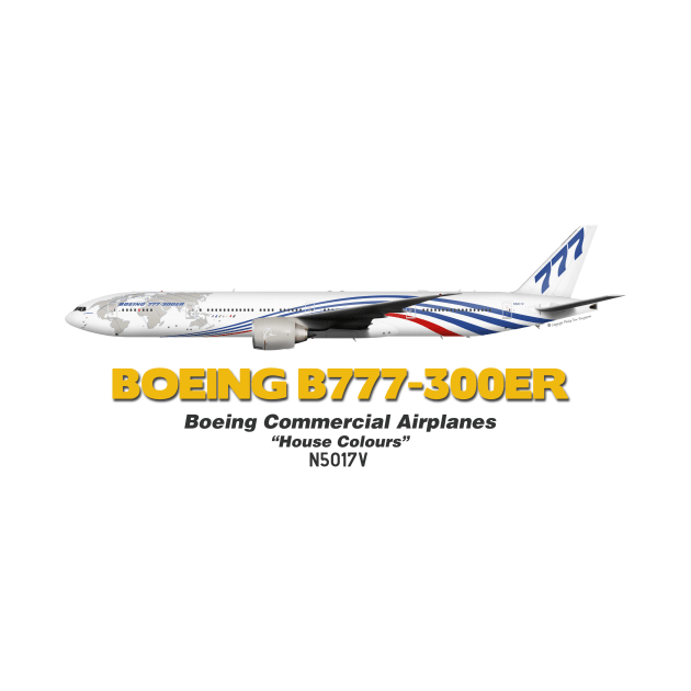 Boeing B777-300ER - Boeing "House Colours" by TheArtofFlying