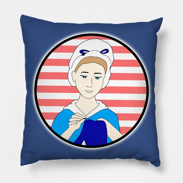 Betsy Ross Pillow by Aeriskate
