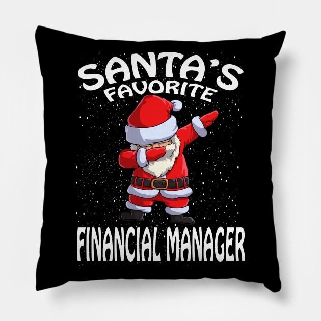 Santas Favorite Financial Manager Christmas Pillow by intelus