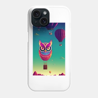 Owl Hot Air Balloon Phone Case