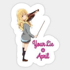 Shigatsu Wa Kimi No Uso Stickers Teepublic