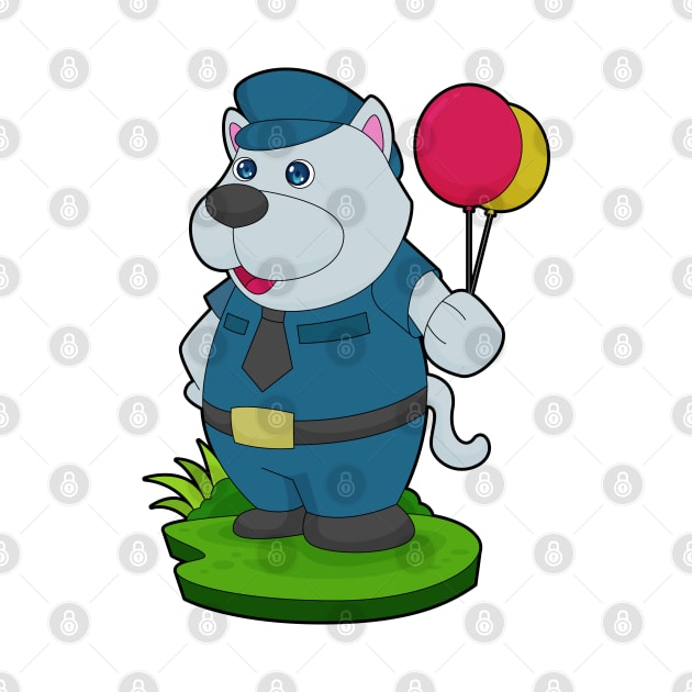 Dog Cop Balloon Police by Markus Schnabel