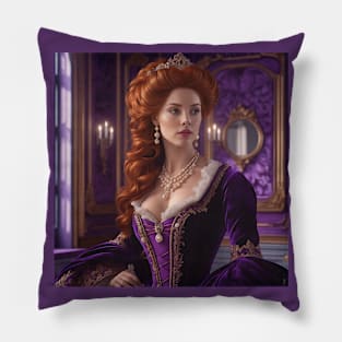 Extreme Purple - Velvet Dress Rococo Lady Pillow