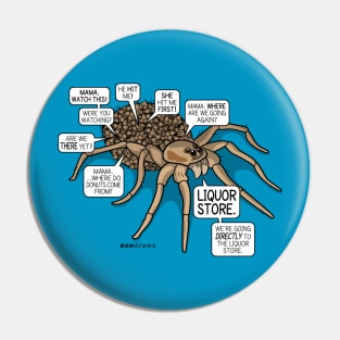 Wolf Spider by Zoodraws Pin