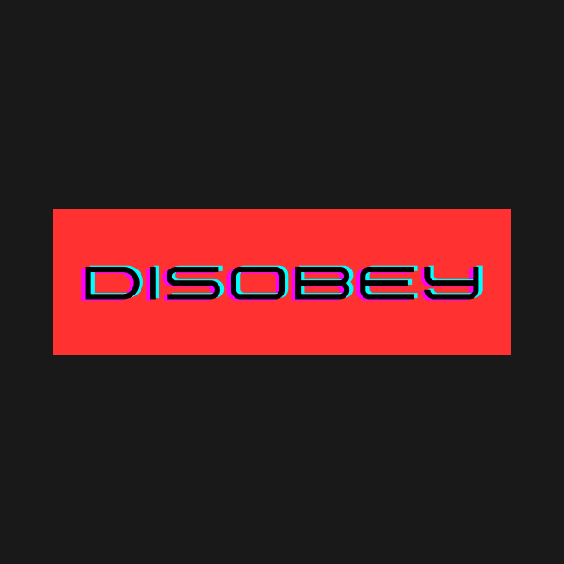 Disobey the Norm Typography Tee by We Connect Store