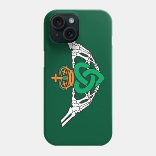 Gothic inspired Claddagh with Knotwork Heart Phone Case