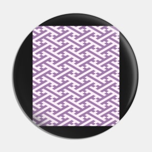 Purple Sayagata Japanese Pattern Pin