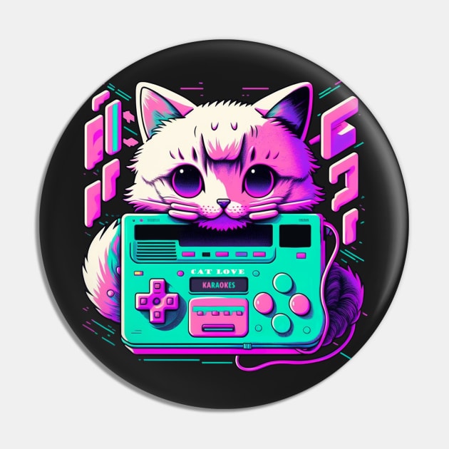 neon gamer cat Pin by karaokes