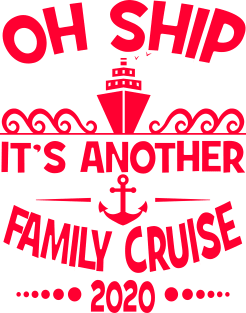 Cruise Family Vacation 2020 Funny Matching Cruising Design Magnet