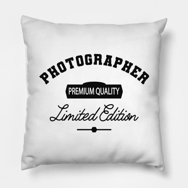 Photographer - Premium Quality Limited Edition Pillow by KC Happy Shop