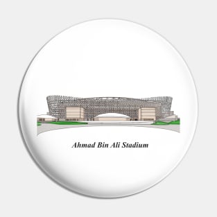 Sketching of Stadium Qatar Pin