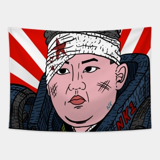 space marine kim young un. funny north korean art. Tapestry