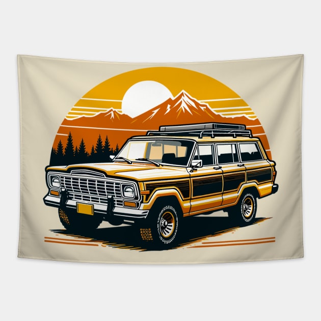 Jeep Wagoneer Tapestry by Vehicles-Art