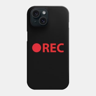 Rec design for photographers and videographers Phone Case