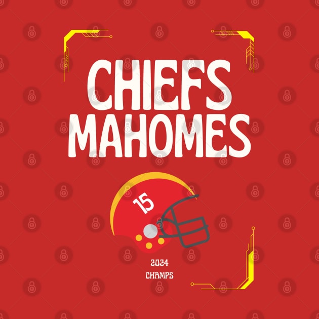 KANSAS CITY CHIEFS MAHOMES CHAMPIONS by Lolane