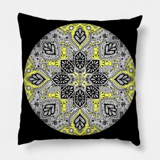 Boho Sunshine Medallion Pattern Pillow