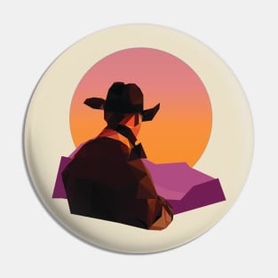 Polygon Cowboy Pin