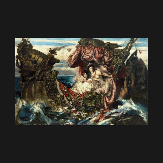 The Shipwreck of Agrippina by Gustav Wertheimer by Classic Art Stall