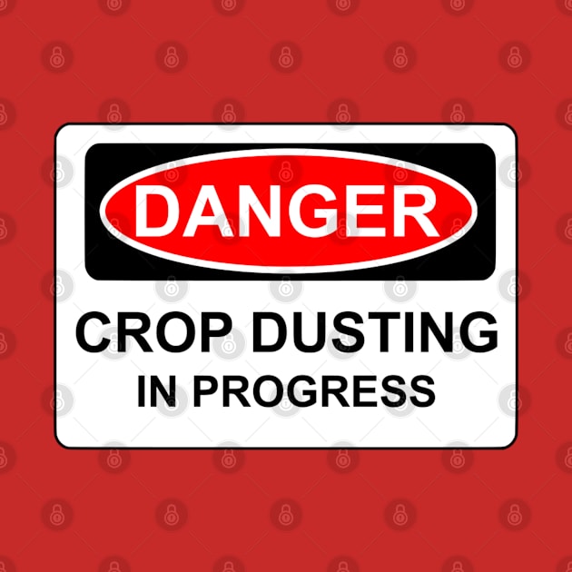 DANGER crop dusting in progress by Mercado Bizarre